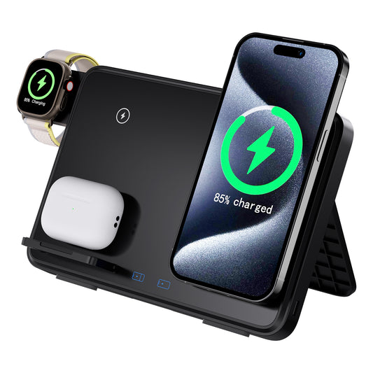 New 3-in-1 wireless charger suitable for iPhone lWatchAirpods 15W Samsung wireless charger - FSH-ONLINE