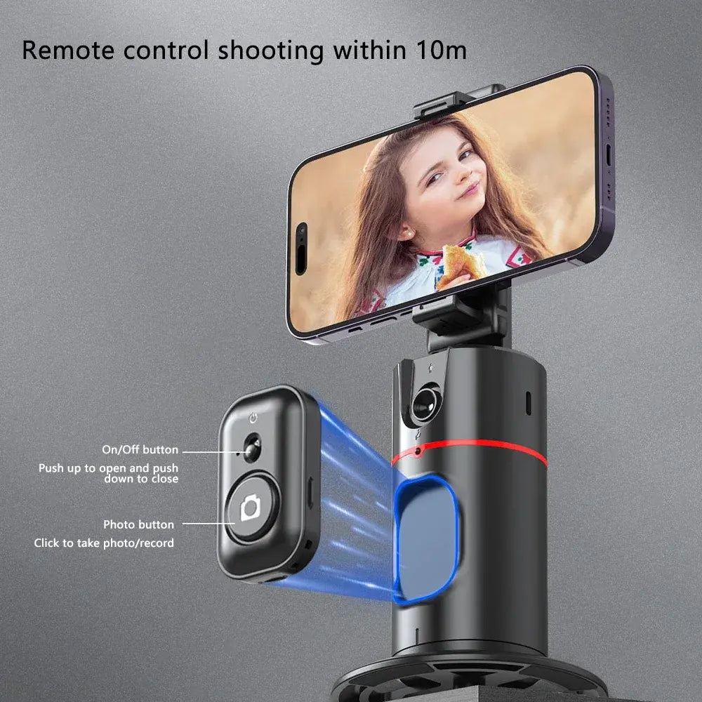 360 Auto Face Tracking Gimbal Auto Tracking Phone Holder Smart Selfie Gimbal Stabilizer with Gesture Control - FSH-ONLINE