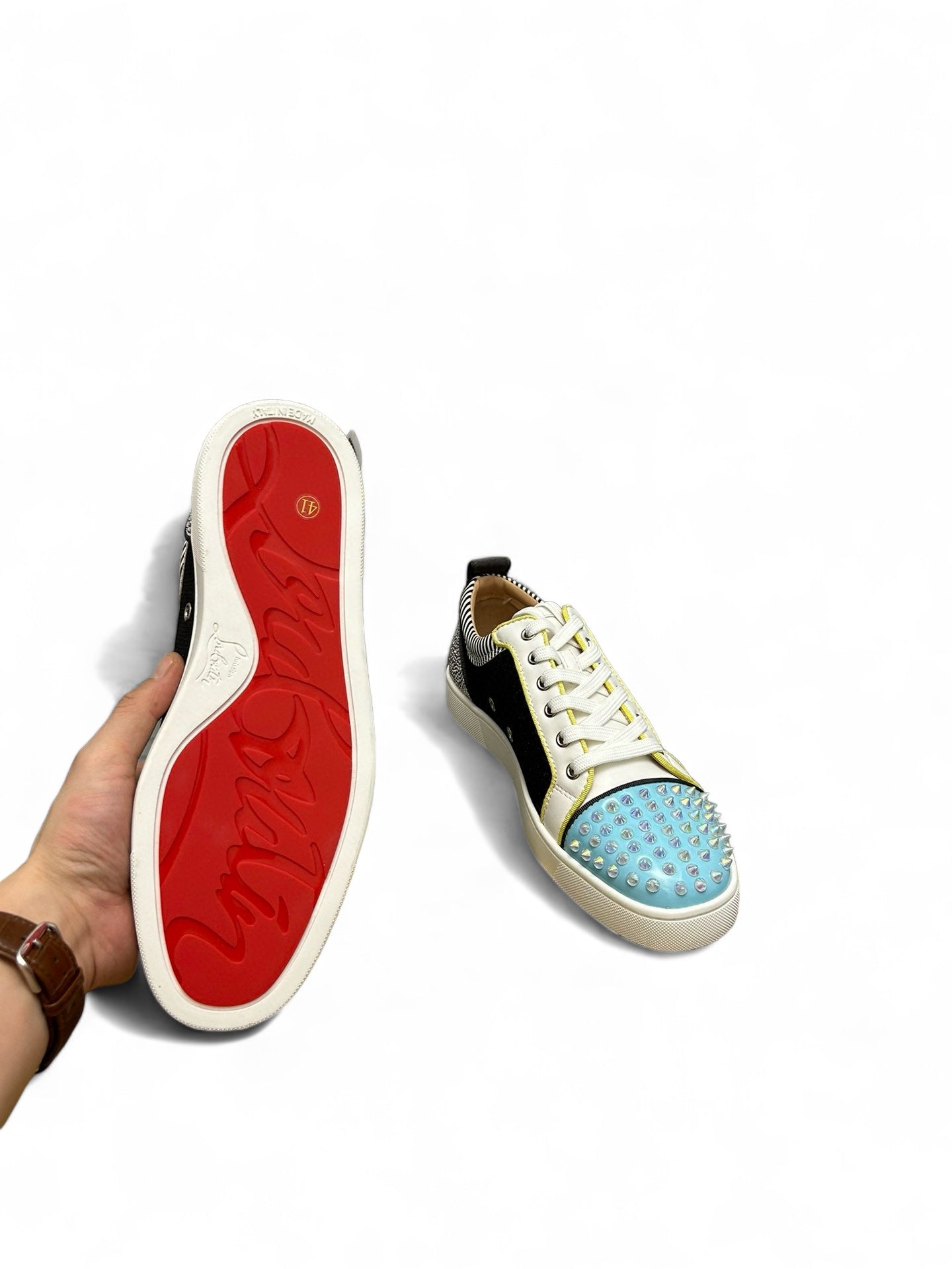 Christian Louboutin CL Sneakers - White with Red Sole | christian-louboutin-cl-sneakers-white-with-red-sole