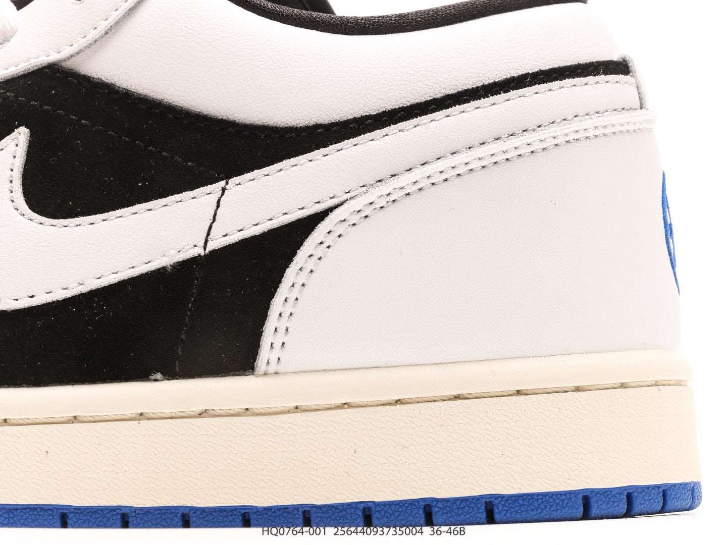 Nike Air Jordan 1 Low in black, white, and blue | nike-air-jordan-1-low-in-black-white-and-blue