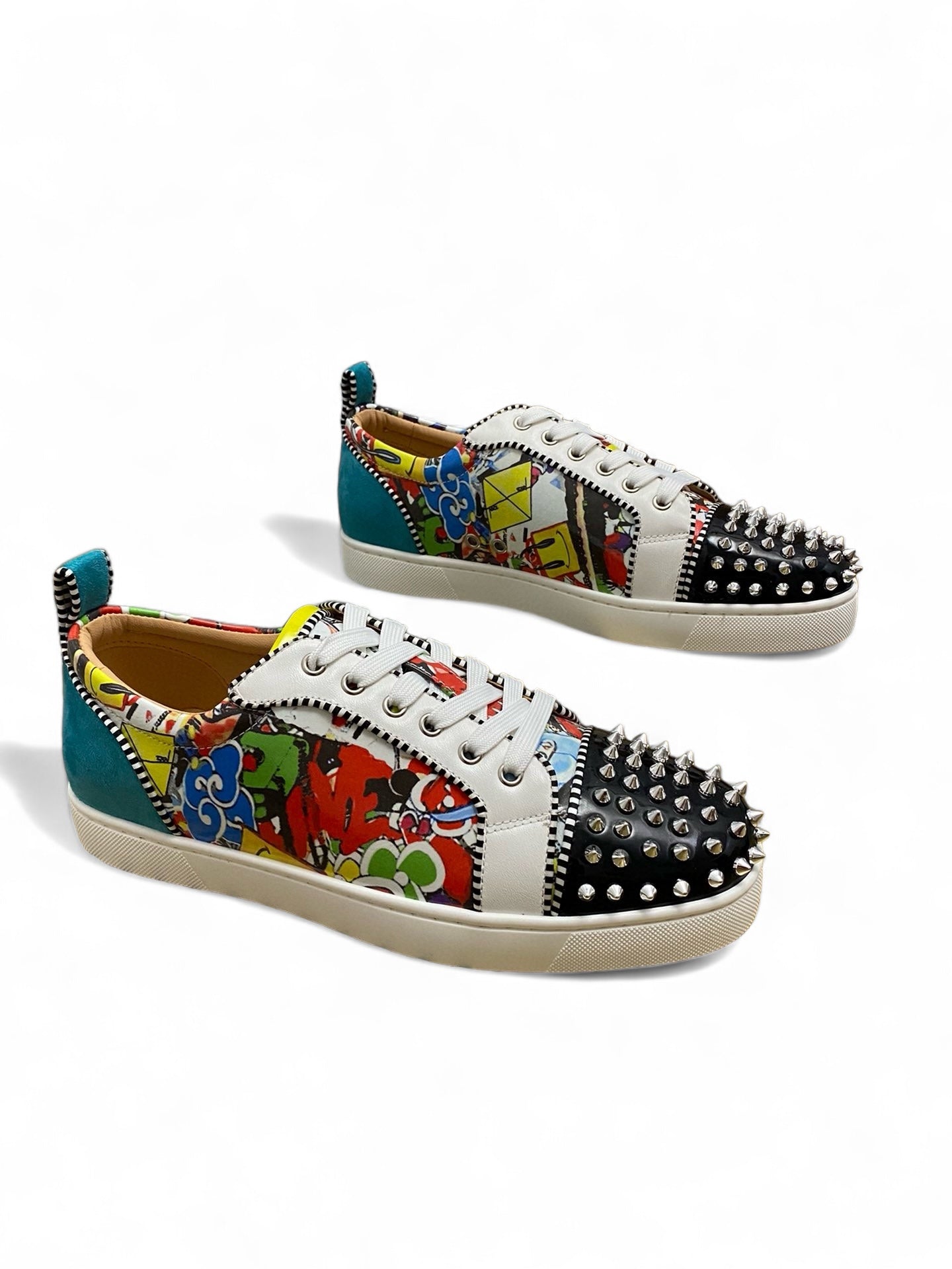 Christian Louboutin Colorful Studded Sneakers | christian-louboutin-colorful-studded-sneakers