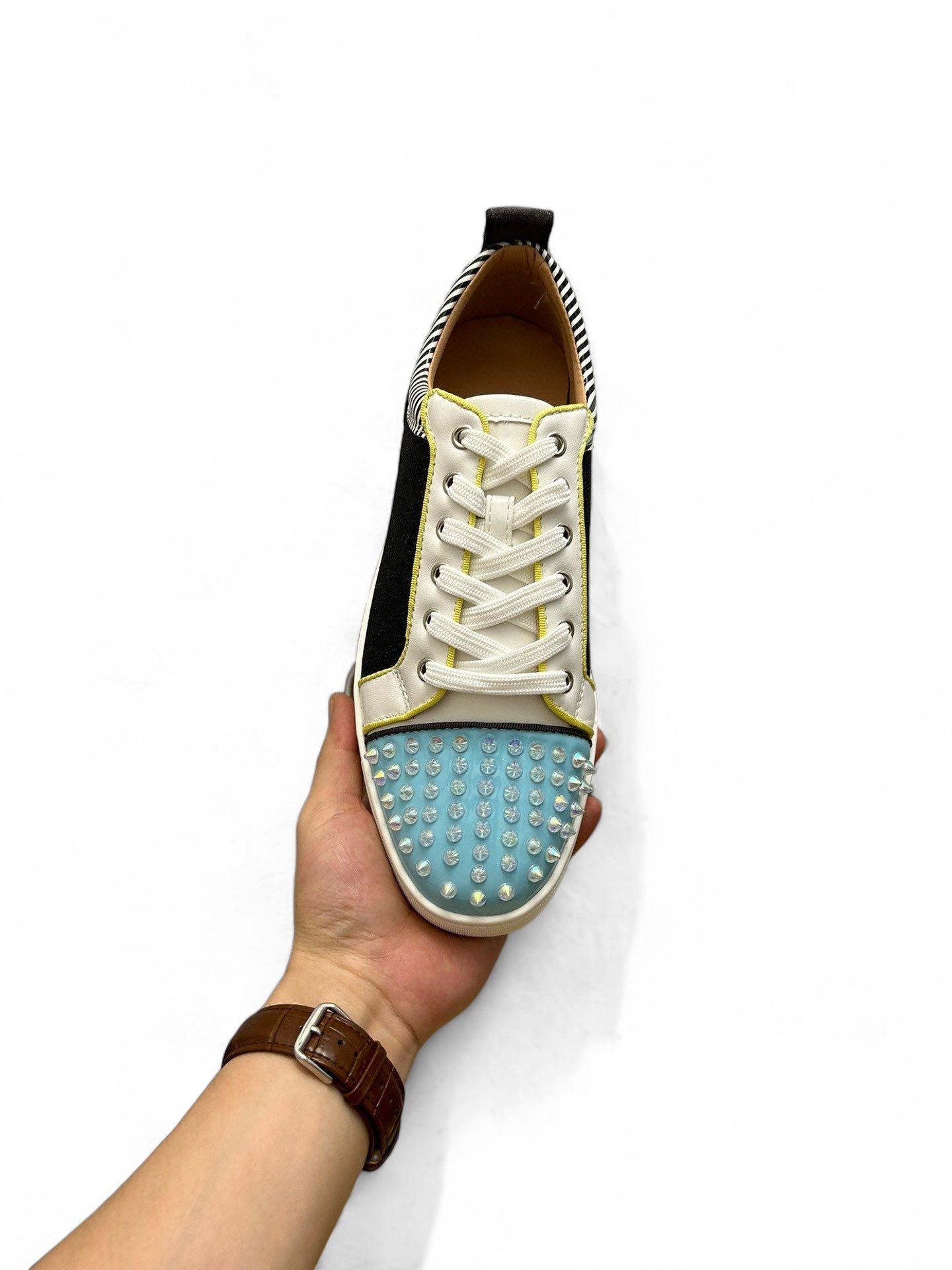 Christian Louboutin CL Sneakers - White with Red Sole | christian-louboutin-cl-sneakers-white-with-red-sole