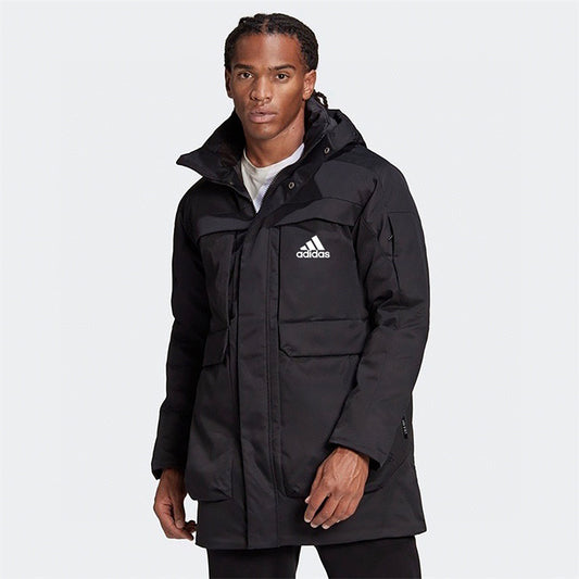 Men’s Long Winter Jacket - Insulated and Windproof Coat with Hood - FSH-ONLINE