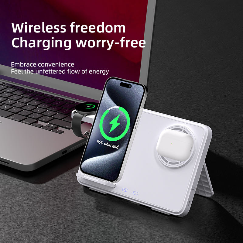 New 3-in-1 wireless charger suitable for iPhone lWatchAirpods 15W Samsung wireless charger - FSH-ONLINE