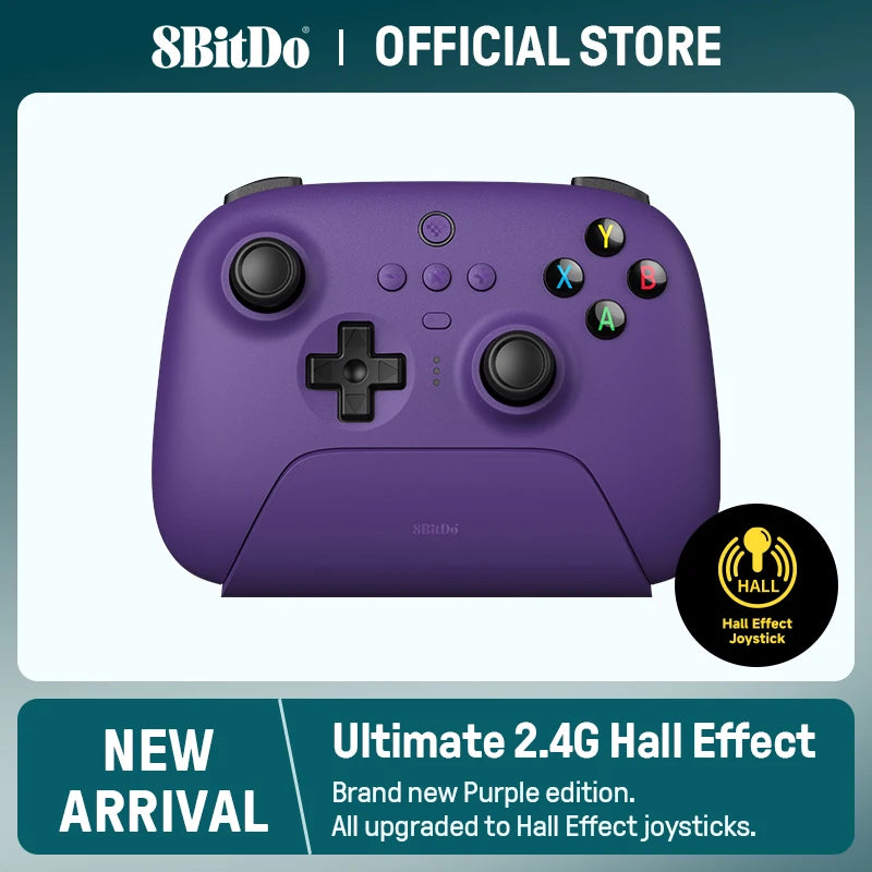 8BitDo - New Ultimate 2.4G Wireless, Hall Effect Joystick Update, Gaming Controller for PC, Windows Steam Deck, Android & iPhone - FSH-ONLINE