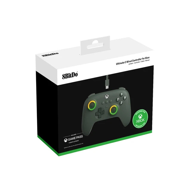 8BitDo Ultimate C Wired Game Controller for Xbox Series X/S Xbox One with RGB Lighting Hall Effect Joysticks for Windows 10/11 - FSH-ONLINE