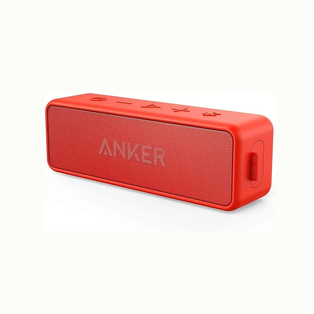 Anker Soundcore 2 Portable Wireless Bluetooth Speaker Better Bass 24-Hour Playtime 66ft Bluetooth Range IPX7 Water Resistance