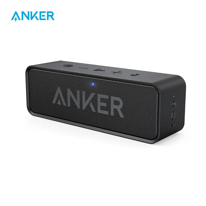 Anker Soundcore Portable Wireless Bluetooth Speaker with Dual-Driver Rich Bass 24h Playtime 66 ft Bluetooth Range & Built-in Mic