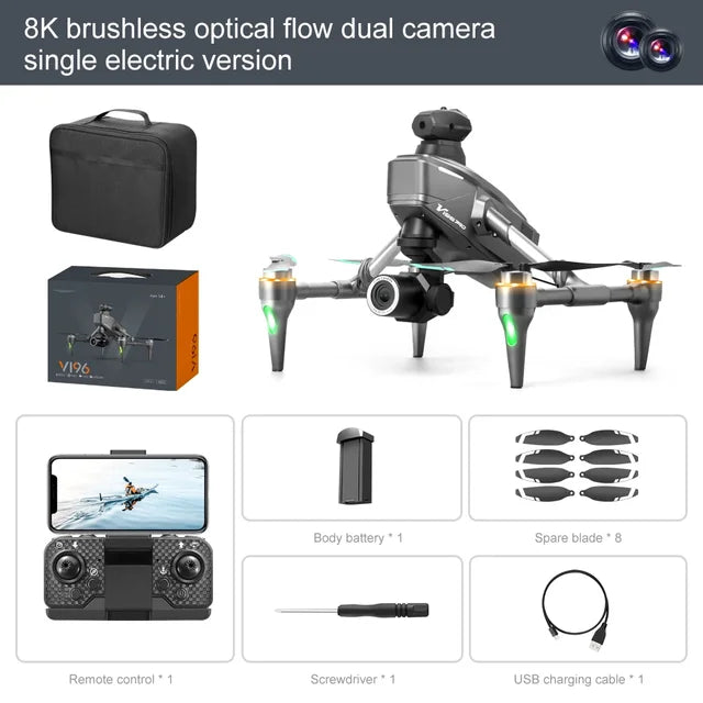 Drone  8K HD Triple Camera Aerial Photography WIFI Optical Localization Automatic Obstacle Avoidance Drone 2024 | drone-8k-hd-triple-camera-aerial-photography-wifi-optical-localization-automatic-obstacle-avoidance-drone-2024