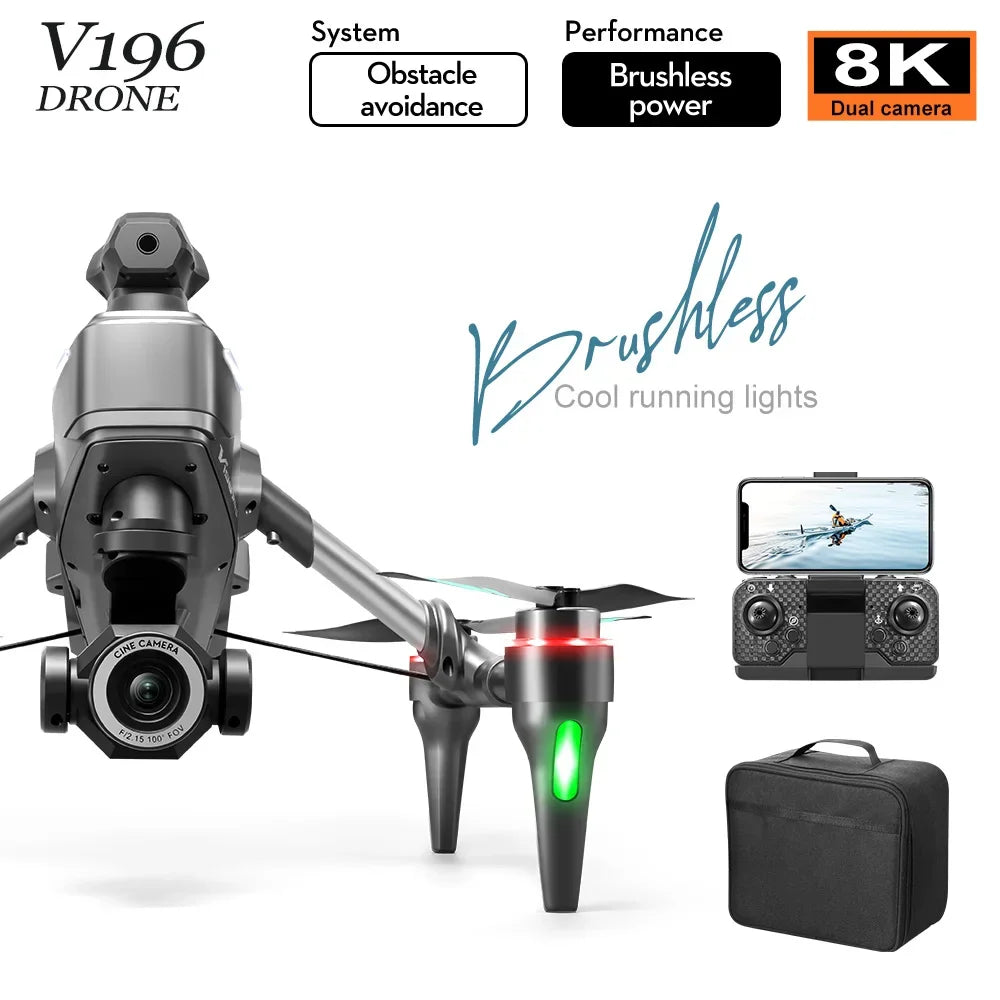 Drone  8K HD Triple Camera Aerial Photography WIFI Optical Localization Automatic Obstacle Avoidance Drone 2024 | drone-8k-hd-triple-camera-aerial-photography-wifi-optical-localization-automatic-obstacle-avoidance-drone-2024