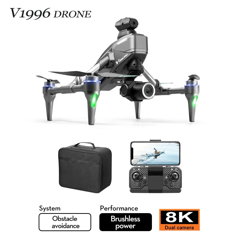 Drone  8K HD Triple Camera Aerial Photography WIFI Optical Localization Automatic Obstacle Avoidance Drone 2024 | drone-8k-hd-triple-camera-aerial-photography-wifi-optical-localization-automatic-obstacle-avoidance-drone-2024