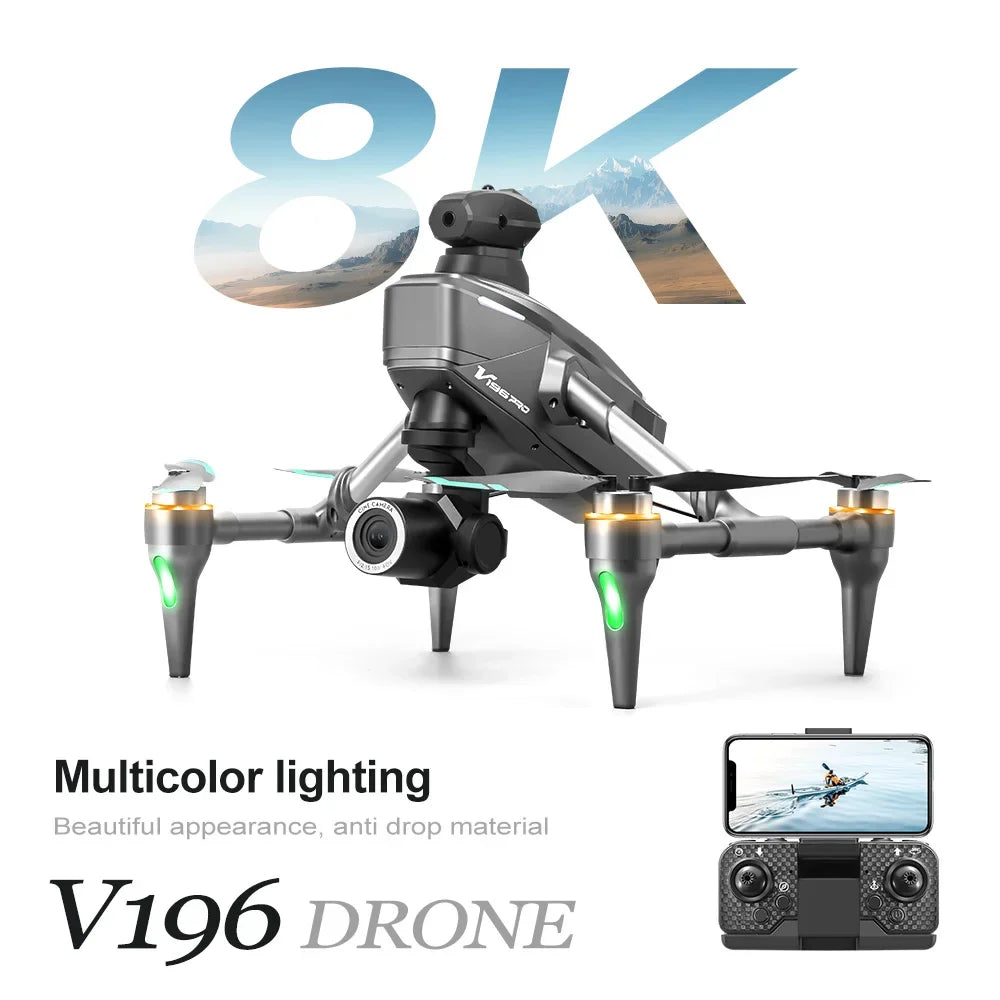 Drone  8K HD Triple Camera Aerial Photography WIFI Optical Localization Automatic Obstacle Avoidance Drone 2024 | drone-8k-hd-triple-camera-aerial-photography-wifi-optical-localization-automatic-obstacle-avoidance-drone-2024