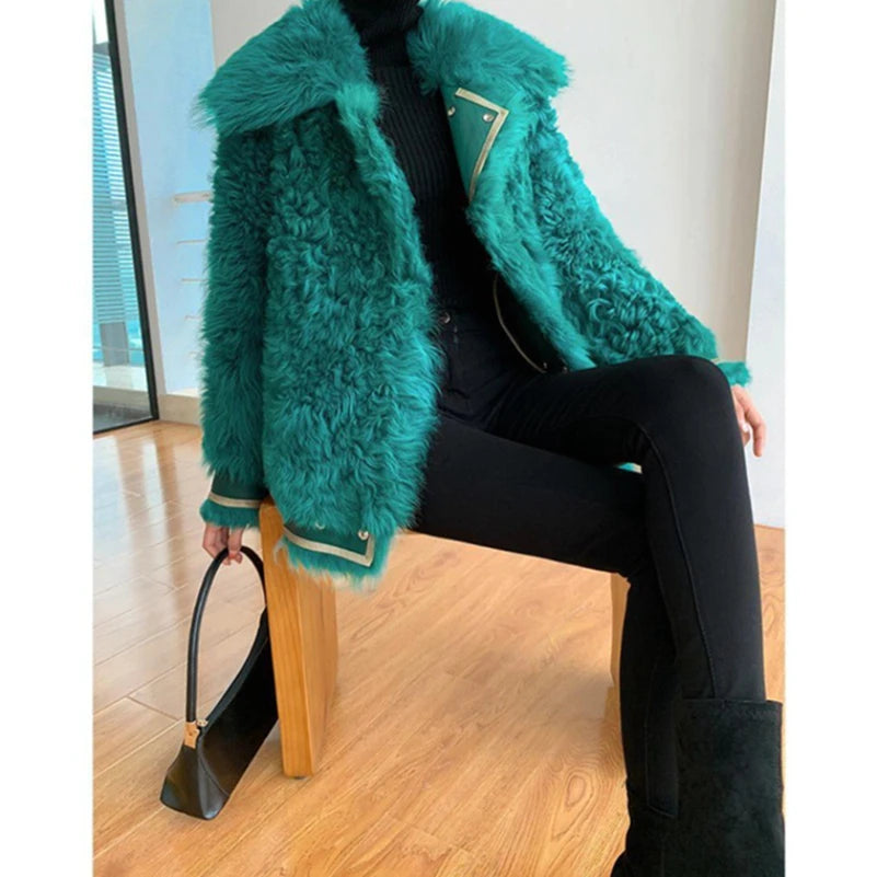 Fashion Women's Faux Fur Coat, Medium-Length - FSH-ONLINE