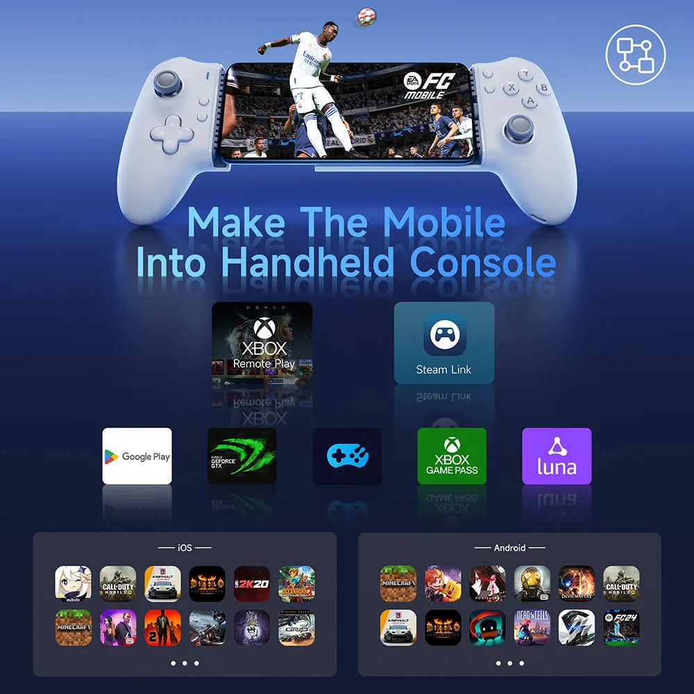 EasySMX M15 Mobile Phone Gamepad Type C Hall Mechanical Controller for Android Phone iPhone 15 Cloud Gaming Xbox Game Pass | easysmx-m15-mobile-phone-gamepad-type-c-hall-mechanical-controller-for-android-phone-iphone-15-cloud-gaming-xbox-game-pass