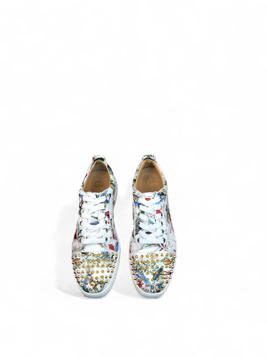 Christian Louboutin Patterned Spiked Sneaker | christian-louboutin-patterned-spiked-sneaker