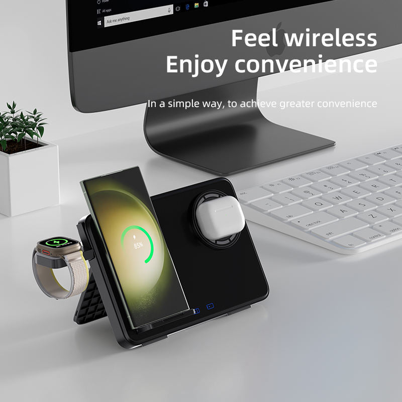 New 3-in-1 wireless charger suitable for iPhone lWatchAirpods 15W Samsung wireless charger - FSH-ONLINE