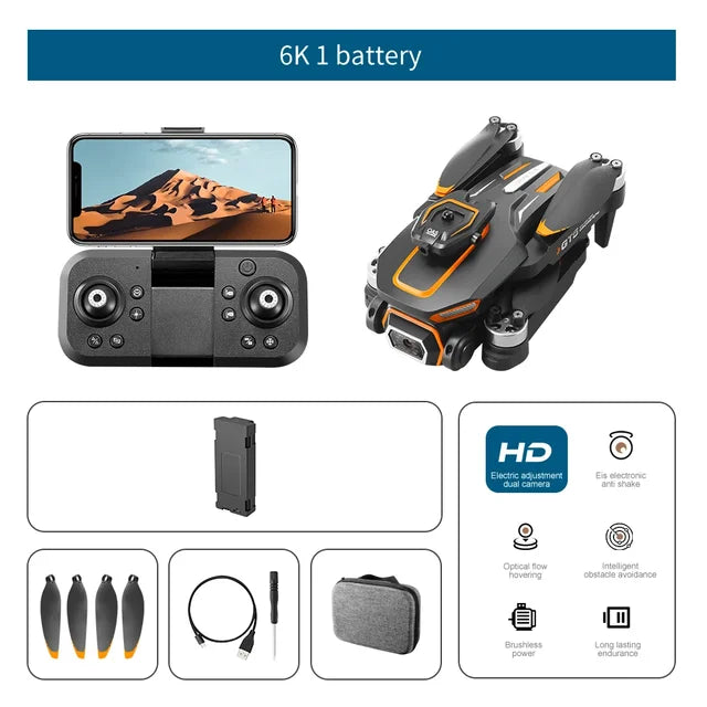 GT5 Brushless 8K Mini Drone 4K Professional HD Dual Camera Obstacle Avoidance No GPS Optical Flow Positioning RC Quadcopter Toys | gt5-brushless-8k-mini-drone-4k-professional-hd-dual-camera-obstacle-avoidance-no-gps-optical-flow-positioning-rc-quadcopter-toys