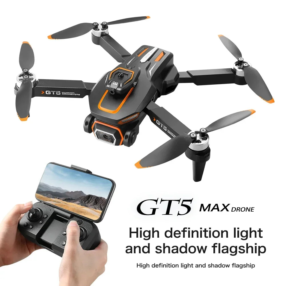 GT5 Brushless 8K Mini Drone 4K Professional HD Dual Camera Obstacle Avoidance No GPS Optical Flow Positioning RC Quadcopter Toys | gt5-brushless-8k-mini-drone-4k-professional-hd-dual-camera-obstacle-avoidance-no-gps-optical-flow-positioning-rc-quadcopter-toys