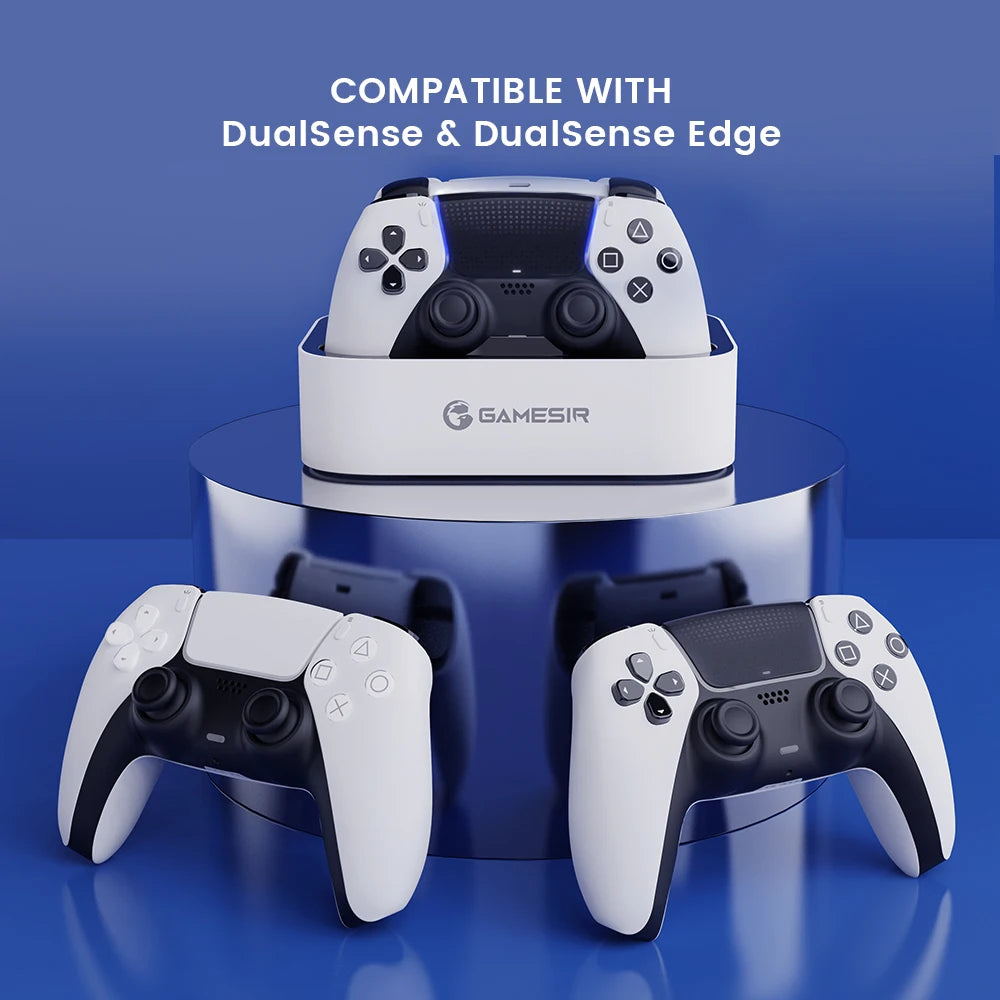 GameSir Dual Controller Charger for PlayStation 5 / PS5 DualSense / Edge  Controller Charging Station Dock ZHP501 | gamesir-dual-controller-charger-for-playstation-5-ps5-dualsense-edge-controller-charging-station-dock-zhp501