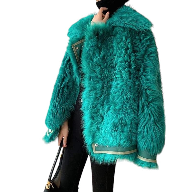 Fashion Women's Faux Fur Coat, Medium-Length - FSH-ONLINE