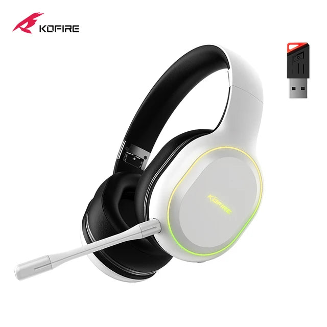 Kofire UG-05 Gaming Headphones 2.4G BT5.0 Wireless Headset With Mic RBG Light Vibration Bluetooth Earphone For PS4 PS5 PC Switch