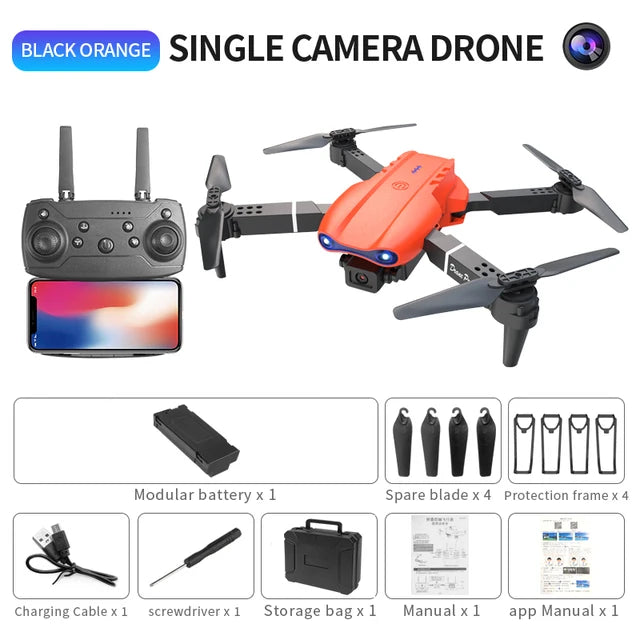 New E99Pro RC Drone Professional Wide Angle Dual HD Camera 4K 5G WIFI FPV Foldable RC Helicopter Kids Gift Toys - FSH-ONLINE