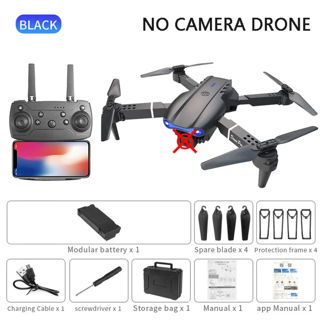 New E99Pro RC Drone Professional Wide Angle Dual HD Camera 4K 5G WIFI FPV Foldable RC Helicopter Kids Gift Toys - FSH-ONLINE