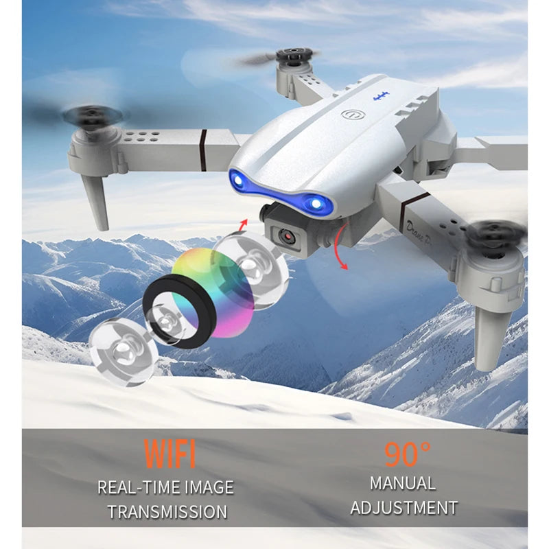 New E99Pro RC Drone Professional Wide Angle Dual HD Camera 4K 5G WIFI FPV Foldable RC Helicopter Kids Gift Toys - FSH-ONLINE