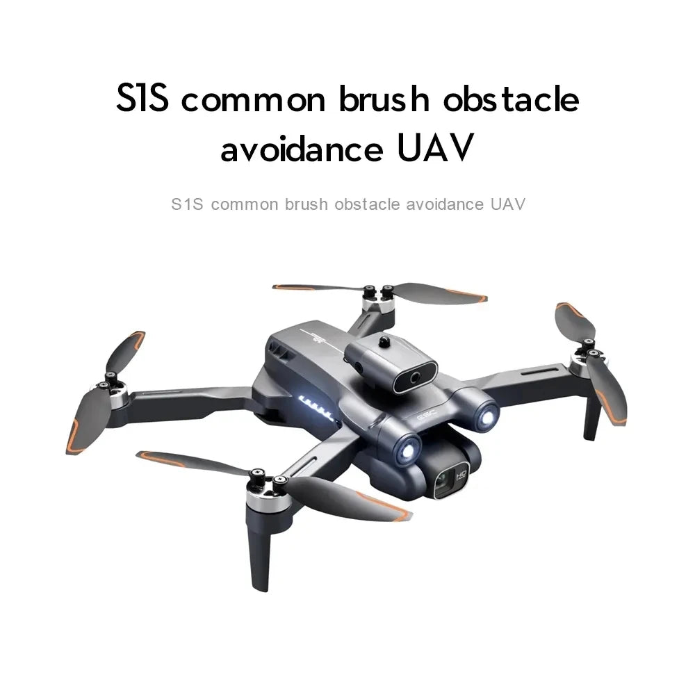 New S1S Mini Drone Caméra 8K Professional Brushless Motor Dron Obstacle Avoidance HD Dual Camera Foldable Quadcopter Toys - FSH-ONLINE