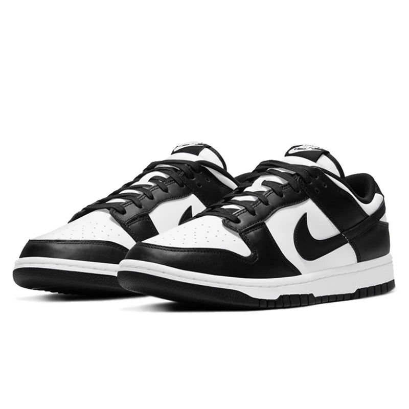 Nike Dunk Retro Black White Men Women Skateboarding Shoes Classics Genuine leather Non-slip Comfortable Sb Running Sneakers | nike-dunk-retro-black-white-men-women-skateboarding-shoes-classics-genuine-leather-non-slip-comfortable-sb-running-sneakers