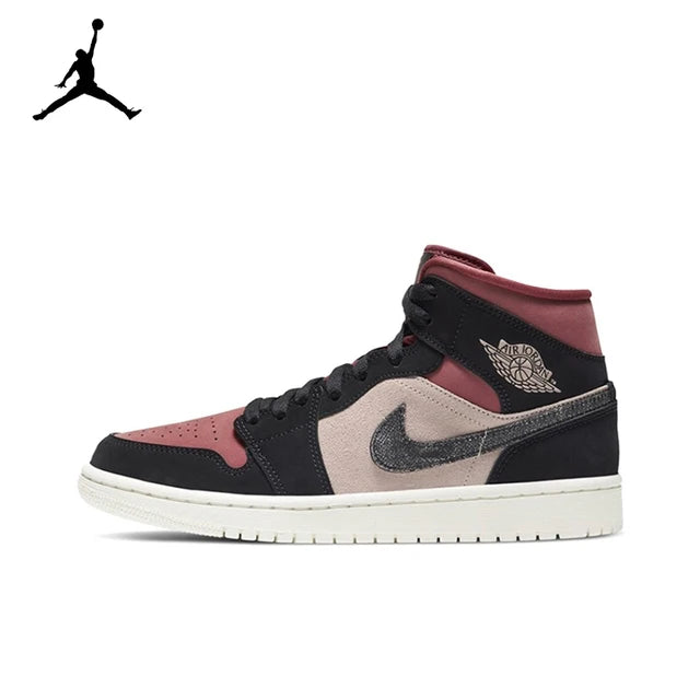 Air Jordan 1 Mid 'Apricot Orange' Pink Color GS Size For Women Retro Classic Basketball Sneakers Shoes  DH4270-800 | air-jordan-1-mid-apricot-orange-pink-color-gs-size-for-women-retro-classic-basketball-sneakers-shoes-dh4270-800