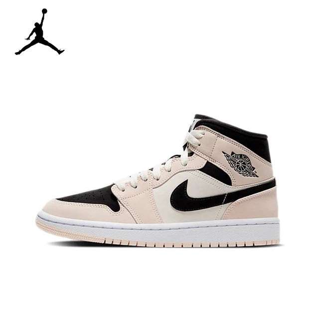 Air Jordan 1 Mid 'Apricot Orange' Pink Color GS Size For Women Retro Classic Basketball Sneakers Shoes  DH4270-800 | air-jordan-1-mid-apricot-orange-pink-color-gs-size-for-women-retro-classic-basketball-sneakers-shoes-dh4270-800