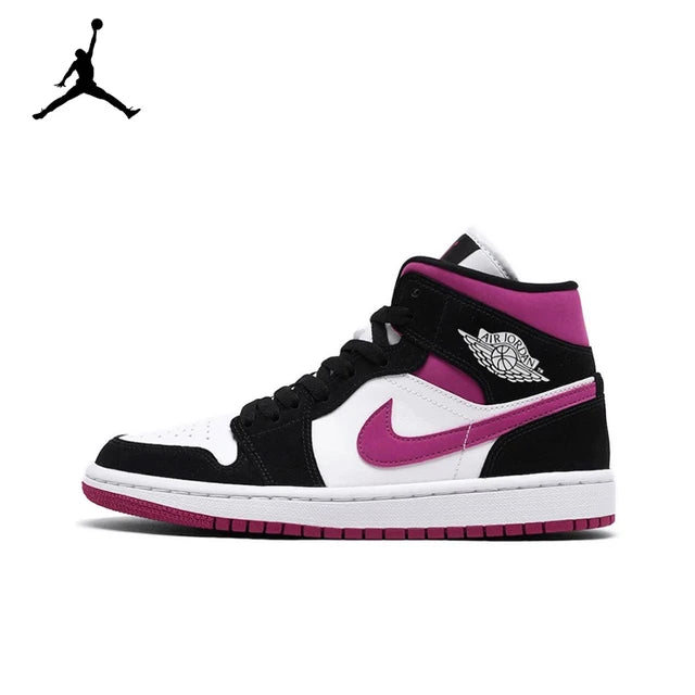 Air Jordan 1 Mid 'Ice Cream'Purple and White Color GS Size For Women  Retro Classic Basketball SneakersShoes DD1666-100 | air-jordan-1-mid-ice-creampurple-and-white-color-gs-size-for-women-retro-classic-basketball-sneakersshoes-dd1666-100