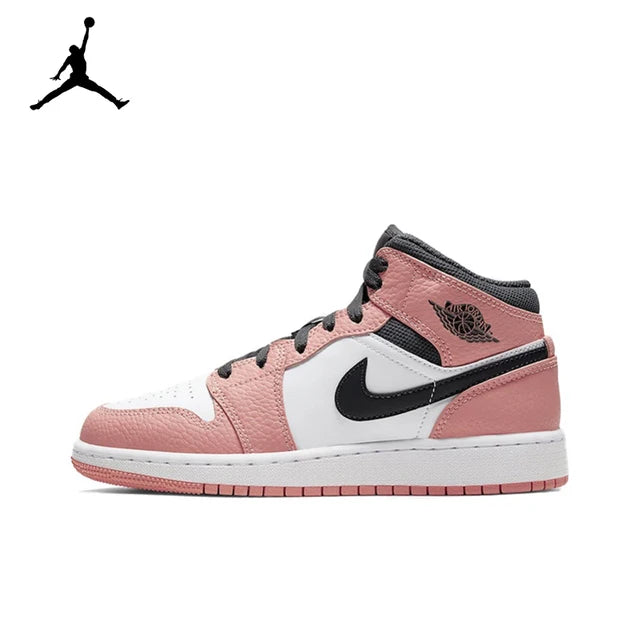 Air Jordan 1 Mid 'Ice Cream'Purple and White Color GS Size For Women  Retro Classic Basketball SneakersShoes DD1666-100 | air-jordan-1-mid-ice-creampurple-and-white-color-gs-size-for-women-retro-classic-basketball-sneakersshoes-dd1666-100