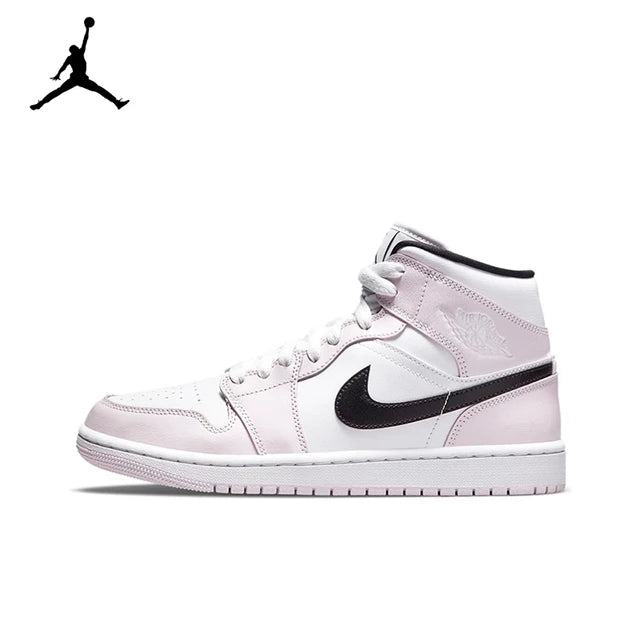 Air Jordan 1 Mid 'Ice Cream'Purple and White Color GS Size For Women  Retro Classic Basketball SneakersShoes DD1666-100 | air-jordan-1-mid-ice-creampurple-and-white-color-gs-size-for-women-retro-classic-basketball-sneakersshoes-dd1666-100