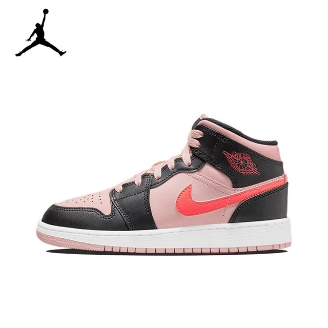 Air Jordan 1 Mid 'Ice Cream'Purple and White Color GS Size For Women  Retro Classic Basketball SneakersShoes DD1666-100 | air-jordan-1-mid-ice-creampurple-and-white-color-gs-size-for-women-retro-classic-basketball-sneakersshoes-dd1666-100