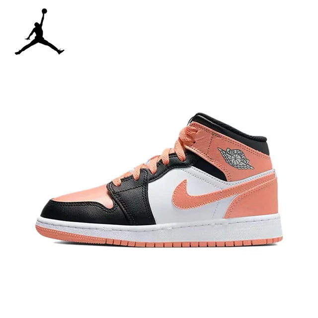 Air Jordan 1 Mid 'Ice Cream'Purple and White Color GS Size For Women  Retro Classic Basketball SneakersShoes DD1666-100 | air-jordan-1-mid-ice-creampurple-and-white-color-gs-size-for-women-retro-classic-basketball-sneakersshoes-dd1666-100