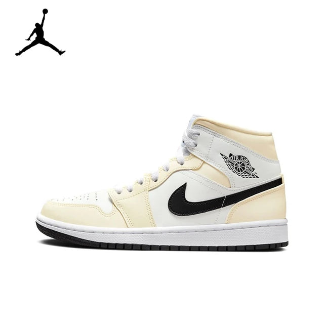 Air Jordan 1 Mid 'Ice Cream'Purple and White Color GS Size For Women  Retro Classic Basketball SneakersShoes DD1666-100 | air-jordan-1-mid-ice-creampurple-and-white-color-gs-size-for-women-retro-classic-basketball-sneakersshoes-dd1666-100