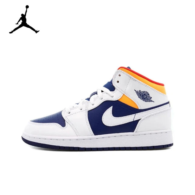 Air Jordan 1 Mid 'Ice Cream'Purple and White Color GS Size For Women  Retro Classic Basketball SneakersShoes DD1666-100 | air-jordan-1-mid-ice-creampurple-and-white-color-gs-size-for-women-retro-classic-basketball-sneakersshoes-dd1666-100