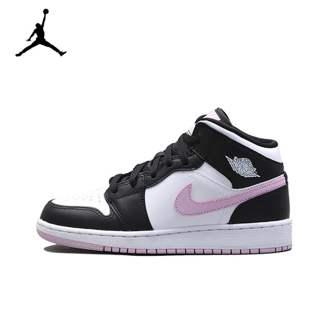 Air Jordan 1 Mid 'Ice Cream'Purple and White Color GS Size For Women  Retro Classic Basketball SneakersShoes DD1666-100 | air-jordan-1-mid-ice-creampurple-and-white-color-gs-size-for-women-retro-classic-basketball-sneakersshoes-dd1666-100