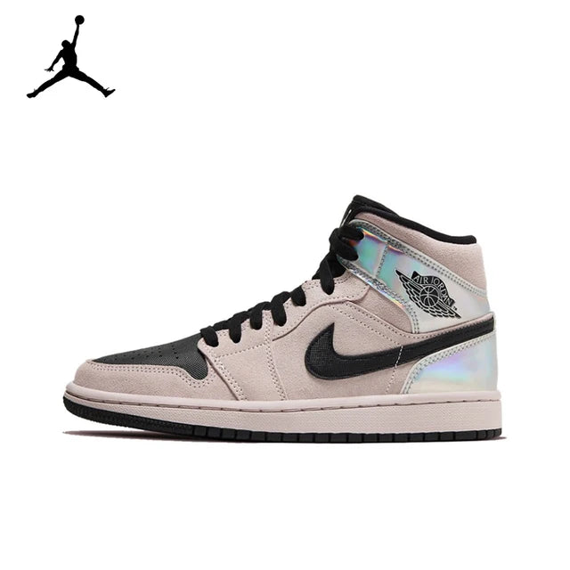 Air Jordan 1 Mid 'Ice Cream'Purple and White Color GS Size For Women  Retro Classic Basketball SneakersShoes DD1666-100 | air-jordan-1-mid-ice-creampurple-and-white-color-gs-size-for-women-retro-classic-basketball-sneakersshoes-dd1666-100