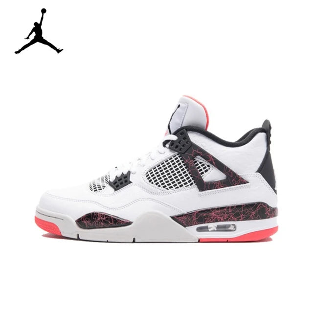 Air Jordan 4 "Neutral Grey" "Red Cement" Comfortable Retro Basketball Shoes Men's White and Black and Red DH6927-161 | air-jordan-4-neutral-grey-red-cement-comfortable-retro-basketball-shoes-mens-white-and-black-and-red-dh6927-161