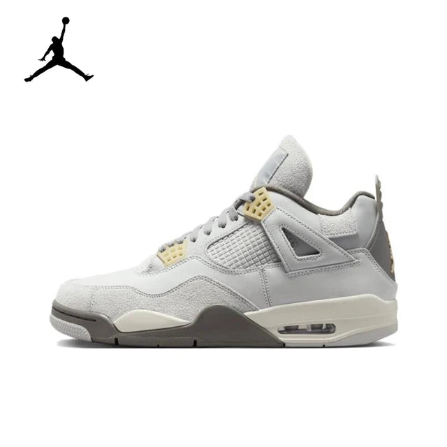 Air Jordan 4 "Neutral Grey" "Red Cement" Comfortable Retro Basketball Shoes Men's White and Black and Red DH6927-161 | air-jordan-4-neutral-grey-red-cement-comfortable-retro-basketball-shoes-mens-white-and-black-and-red-dh6927-161