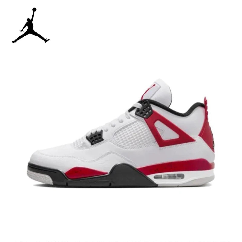 Air Jordan 4 "Neutral Grey" "Red Cement" Comfortable Retro Basketball Shoes Men's White and Black and Red DH6927-161 | air-jordan-4-neutral-grey-red-cement-comfortable-retro-basketball-shoes-mens-white-and-black-and-red-dh6927-161