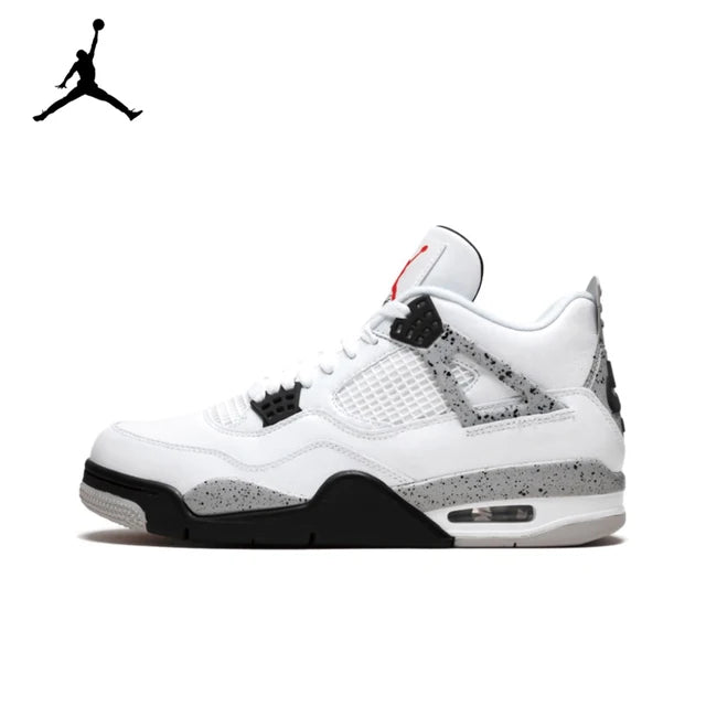 Air Jordan 4 Retro Bred Bull Anti-Slip Wear-resistant Retro Basketball Shoes Black and Red Men's Shoes 2019 Edition | air-jordan-4-retro-bred-bull-anti-slip-wear-resistant-retro-basketball-shoes-black-and-red-mens-shoes-2019-edition