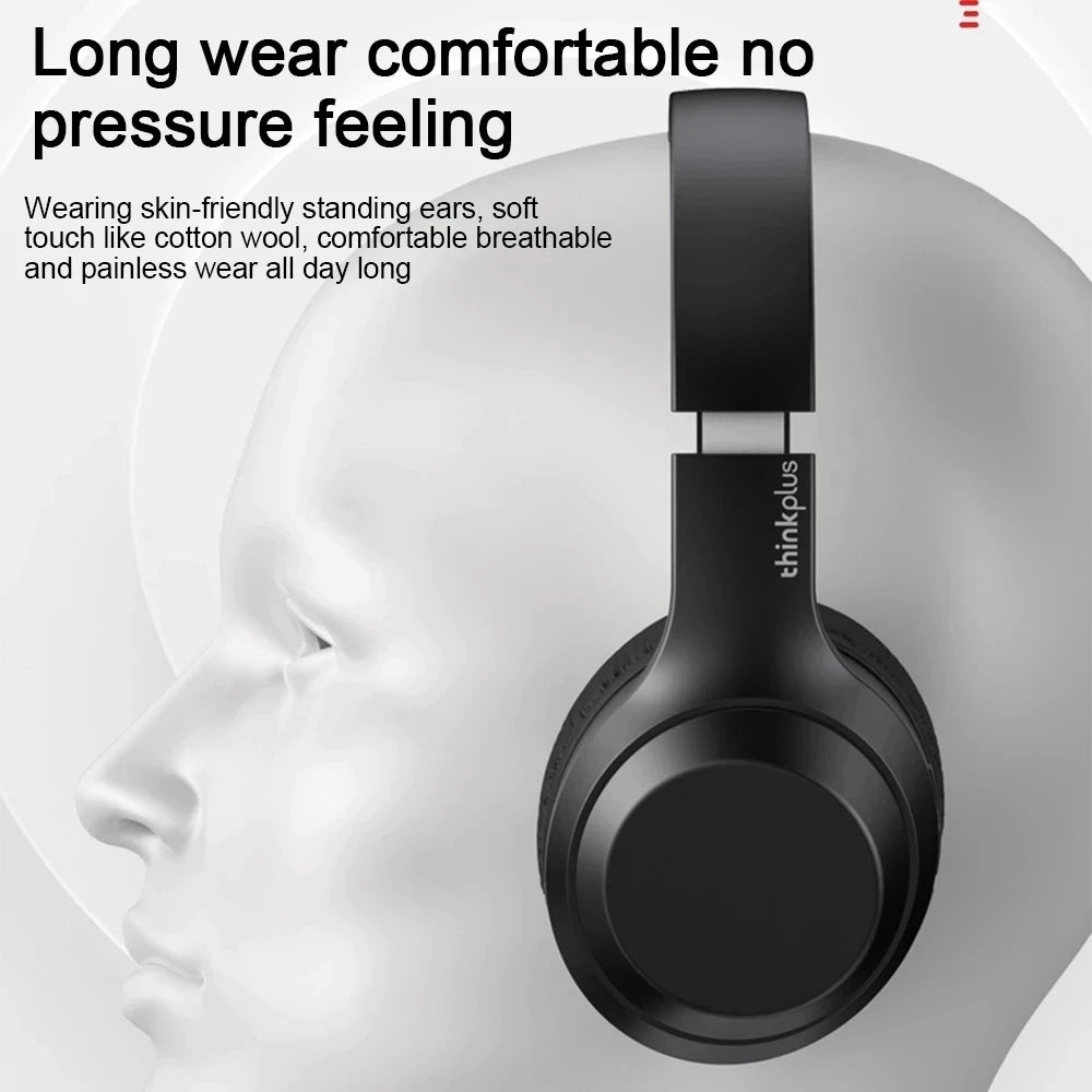 Original Lenovo TH10 Wireless Bluetooth Headset Over-ear Hood Headphones Esports Gaming Sports Hi-Fi with microphone | original-lenovo-th10-wireless-bluetooth-headset-over-ear-hood-headphones-esports-gaming-sports-hi-fi-with-microphone