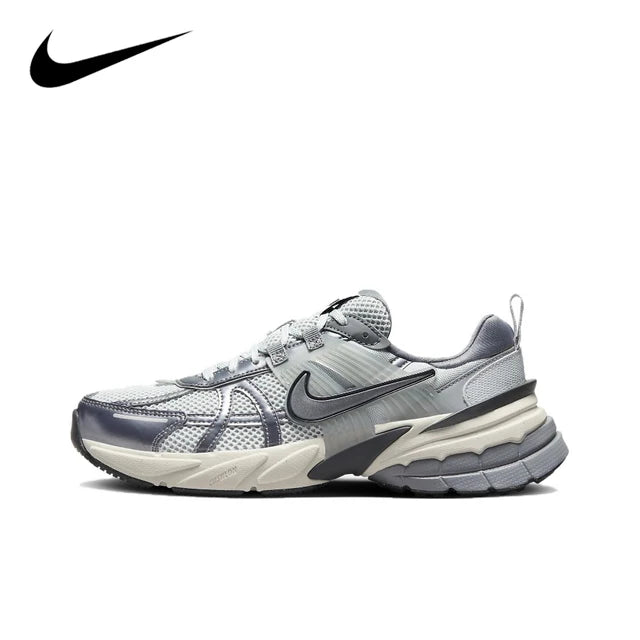 Nike V2K Run Runtekk 'Summit White Metallic Silver' Men and Women's Running Shoes Breathable Unisex Sneakers FD0736-100