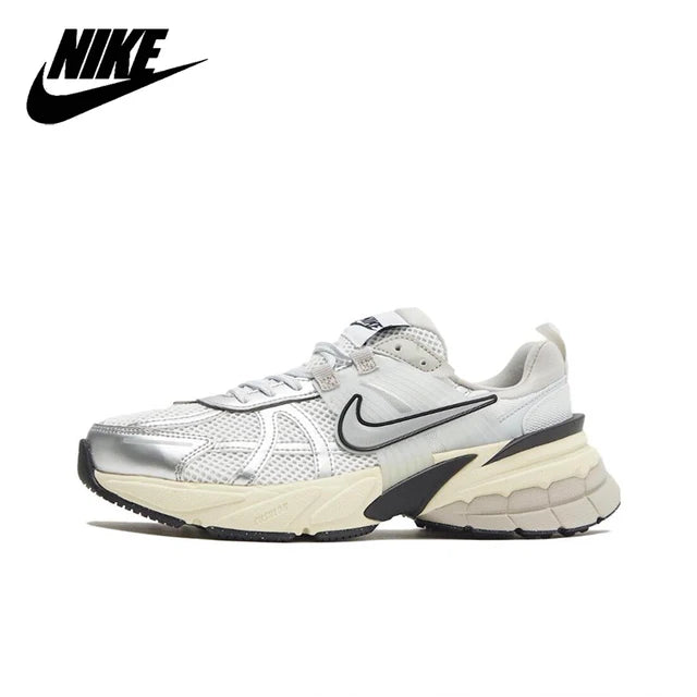 Nike V2K Run Runtekk 'Summit White Metallic Silver' Men and Women's Running Shoes Breathable Unisex Sneakers FD0736-100