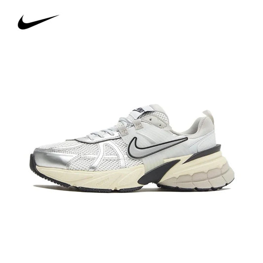 Nike V2K Run Runtekk 'Summit White Metallic Silver' Men and Women's Running Shoes Breathable Unisex Sneakers FD0736-100