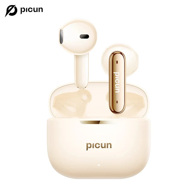 Picun A2 TWS Wireless Earphones Semi-In-Ear Adaptive Noise Reduction HIFI Earphone BASS Bluetooth Earbuds HD Calls ENC Mic APP